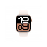 Apple Watch Series 10 GPS 42mm Rose Oro Cassa Alluminio con Cinturino Sport Rosa Fard - S/M