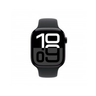 Apple Watch Series 10 GPS 46mm Jet Nero Cassa Alluminio con Nero Sport Band - S/M