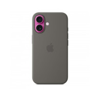 Custodia con Magsafe in Silicone per iPhone 16 - Grigio Pietra