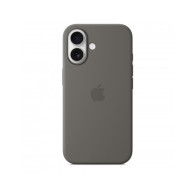 Custodia con Magsafe in Silicone per iPhone 16 - Grigio Pietra