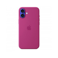Custodia con Magsafe in Silicone per iPhone 16 Plus - Fucsia
