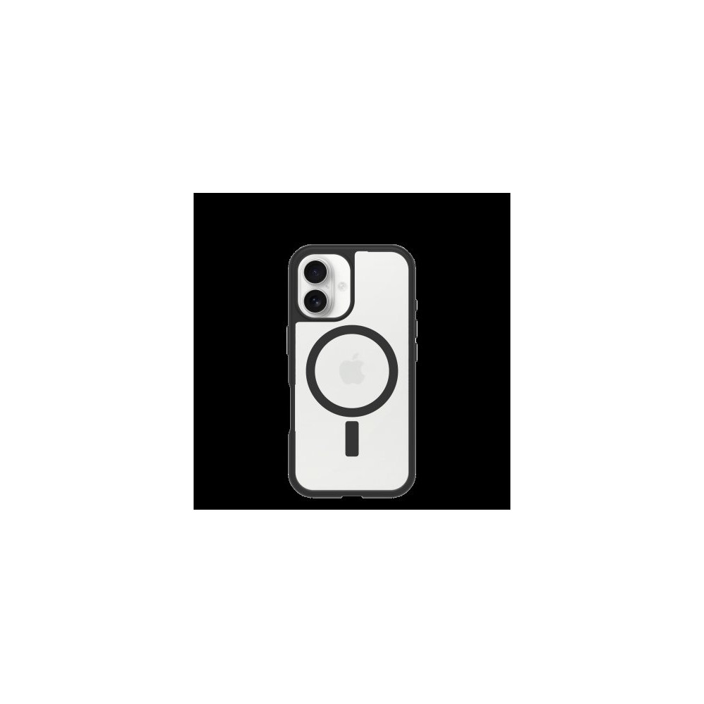 OtterBox React MagSafe Apple iPhone 16 Black Crystal - clear/black OtterBox React MagSafe Apple iPhone 16 Black Crystal - clear/black