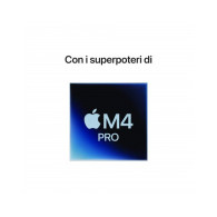 Mac mini M4 Pro chip con 12-core CPU e 16-core GPU, RAM 24GB, 512GB SSD