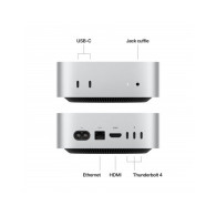 Mac mini M4 chip con 10-core CPU e 10-core GPU, RAM 24GB, 512GB SSD