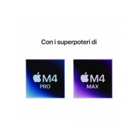 MacBook Pro 16" - Nero siderale - Display standard - Chip Apple M4 Max con CPU 16-core, GPU 40-core, Neural Engine 16-core - RAM