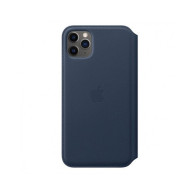 Apple iPhone 11 Pro Max Leather Folio - Deep Sea Blue