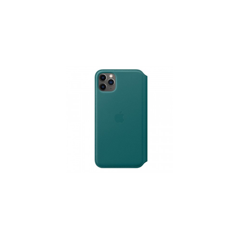 Apple iPhone 11 Pro Max Leather Folio - Peacock Apple iPhone 11 Pro Max Leather Folio - Peacock