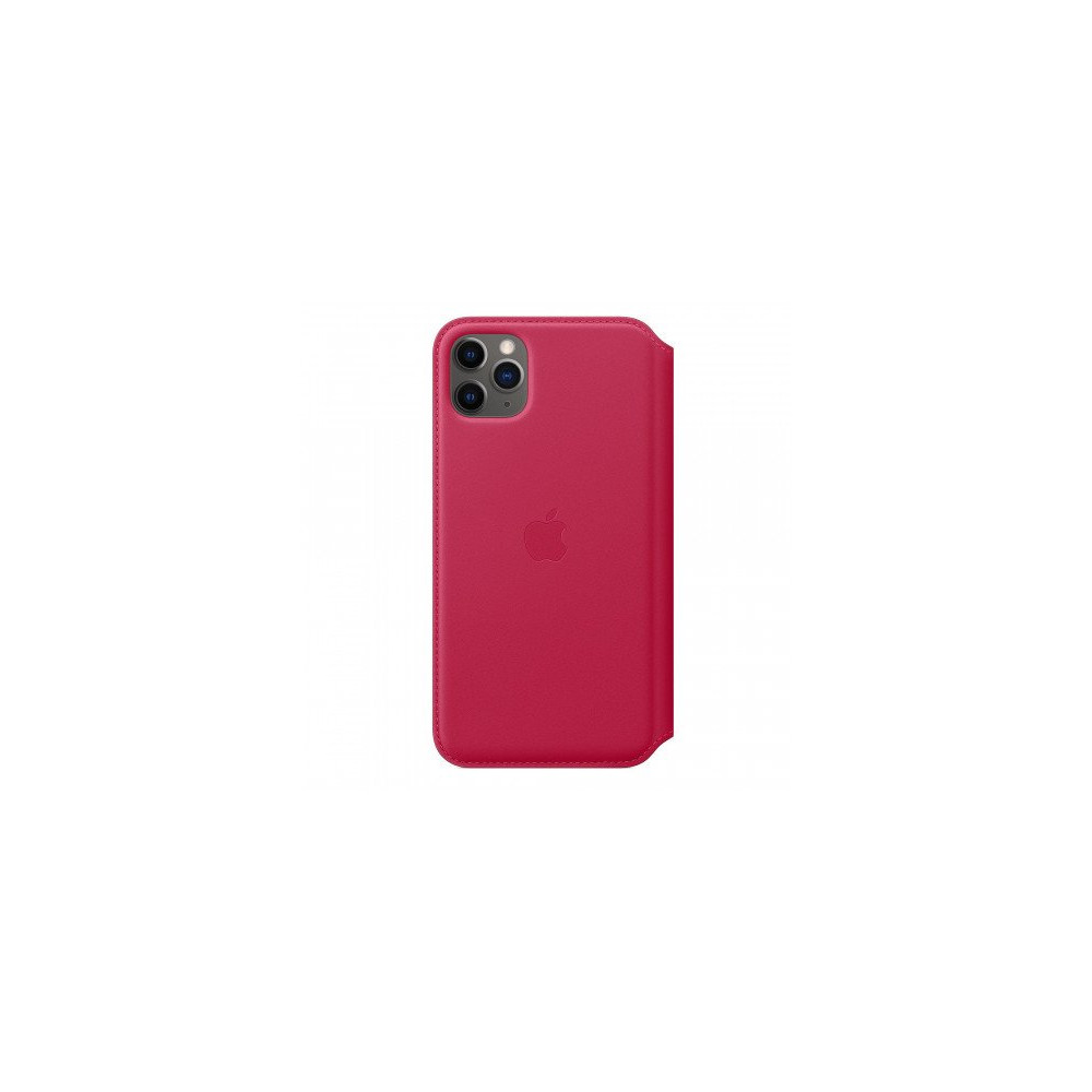 Apple iPhone 11 Pro Max Leather Folio - Raspberry Apple iPhone 11 Pro Max Leather Folio - Raspberry