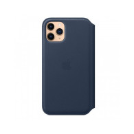 iPhone 11 Pro Leather Folio - Deep Sea Blue