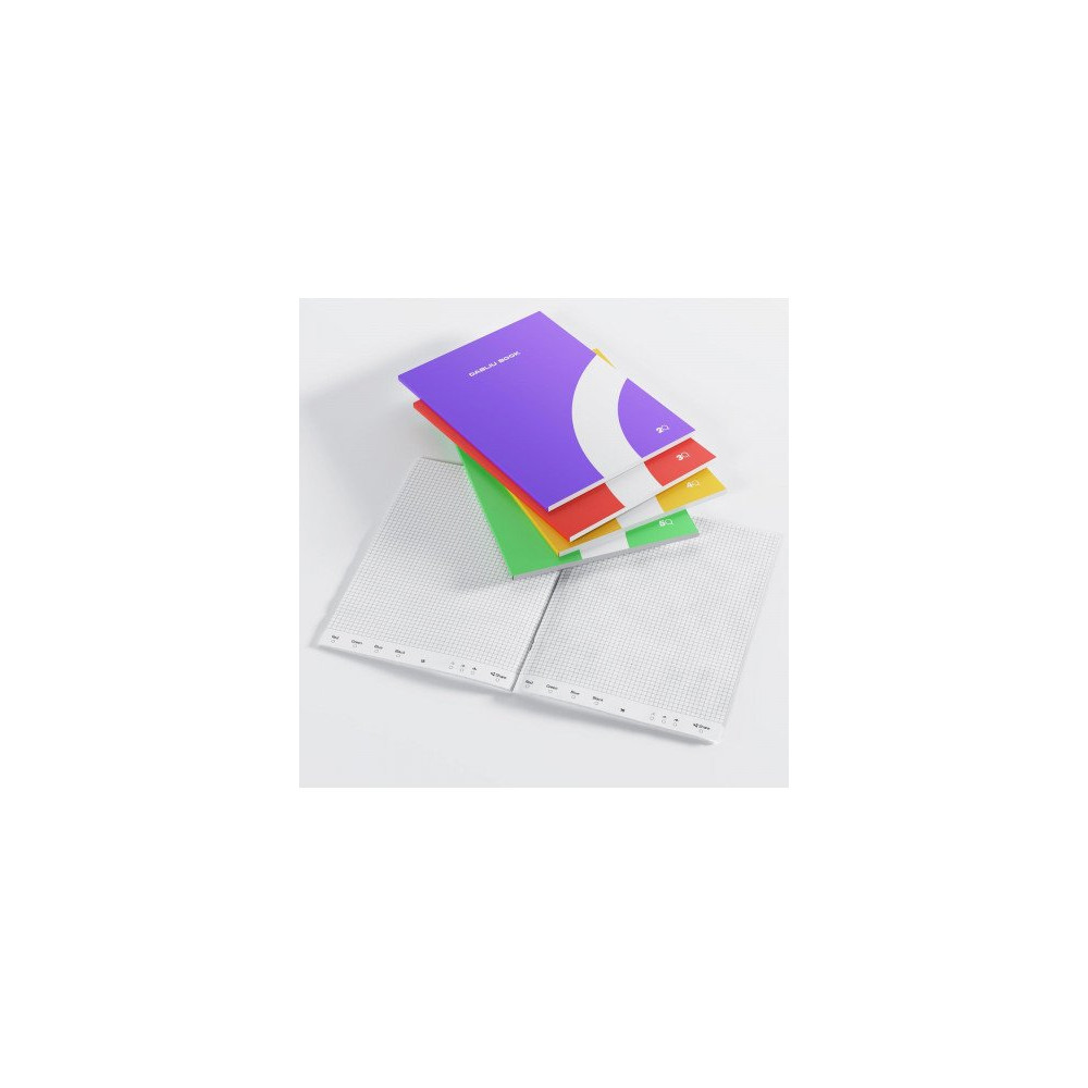 Blocco di n. 5 quaderni a righi numerati da 6 a 10 per DabliuPen+ Blocco di n. 5 quaderni a righi numerati da 6 a 10 per DabliuPen+