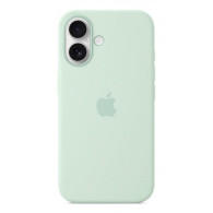 Custodia con Magsafe in Silicone per iPhone 16 - Acquamarina
