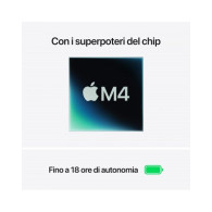 MacBook Air 13" - Mezzanotte - Apple M4 CPU 10core, GPU 10core - RAM 32GB - HD SSD 256GB - Alimentatore USB-C 70W - Magic Keyboa