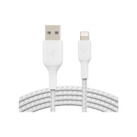 CAVO INTRECCIATO DA USB-A A LIGHTNING 1M - BIANCO