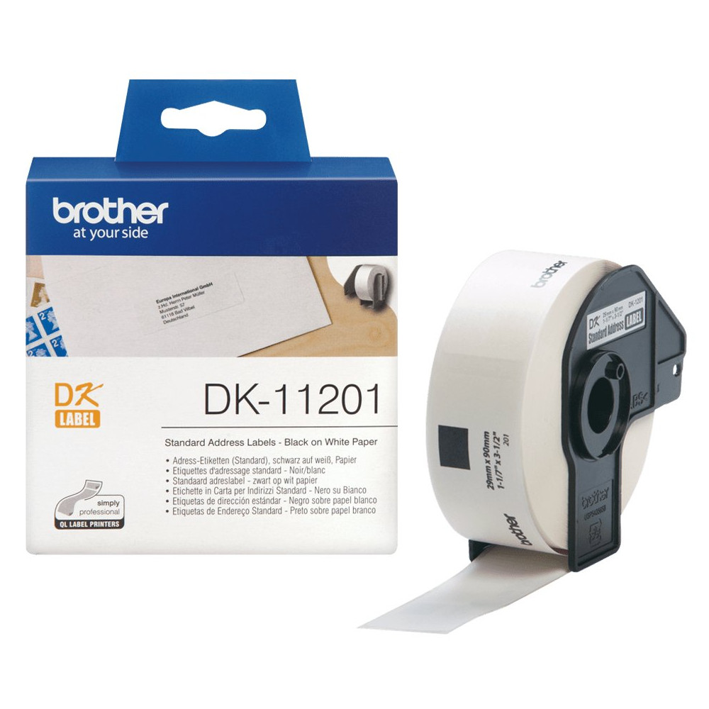 Brother DK-11201 nastro per etichettatrice Nero su bianco Brother DK-11201 nastro per etichettatrice Nero su bianco