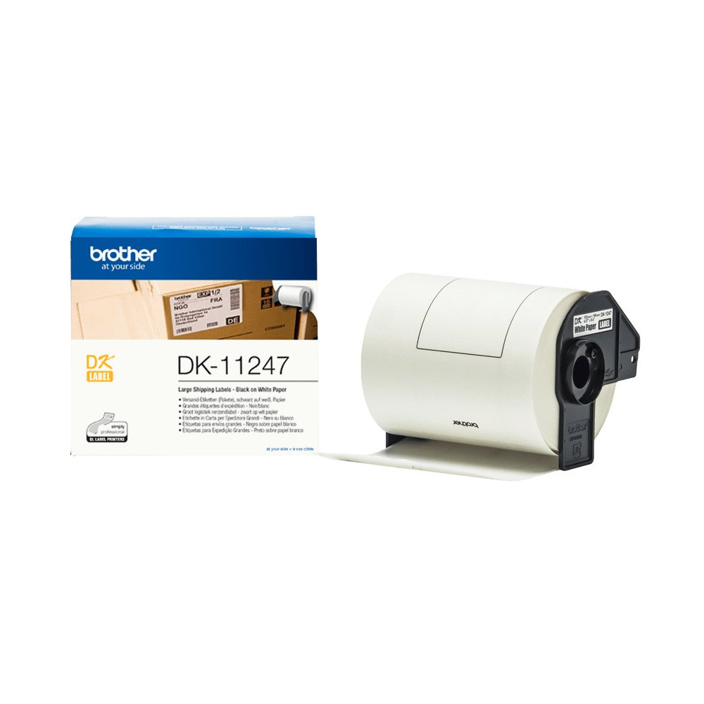 Brother DK-11247 nastro per etichettatrice Nero su bianco Brother DK-11247 nastro per etichettatrice Nero su bianco