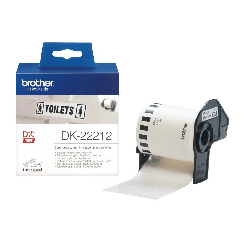 Brother DK-22212 nastro per etichettatrice Nero su bianco Brother DK-22212 nastro per etichettatrice Nero su bianco