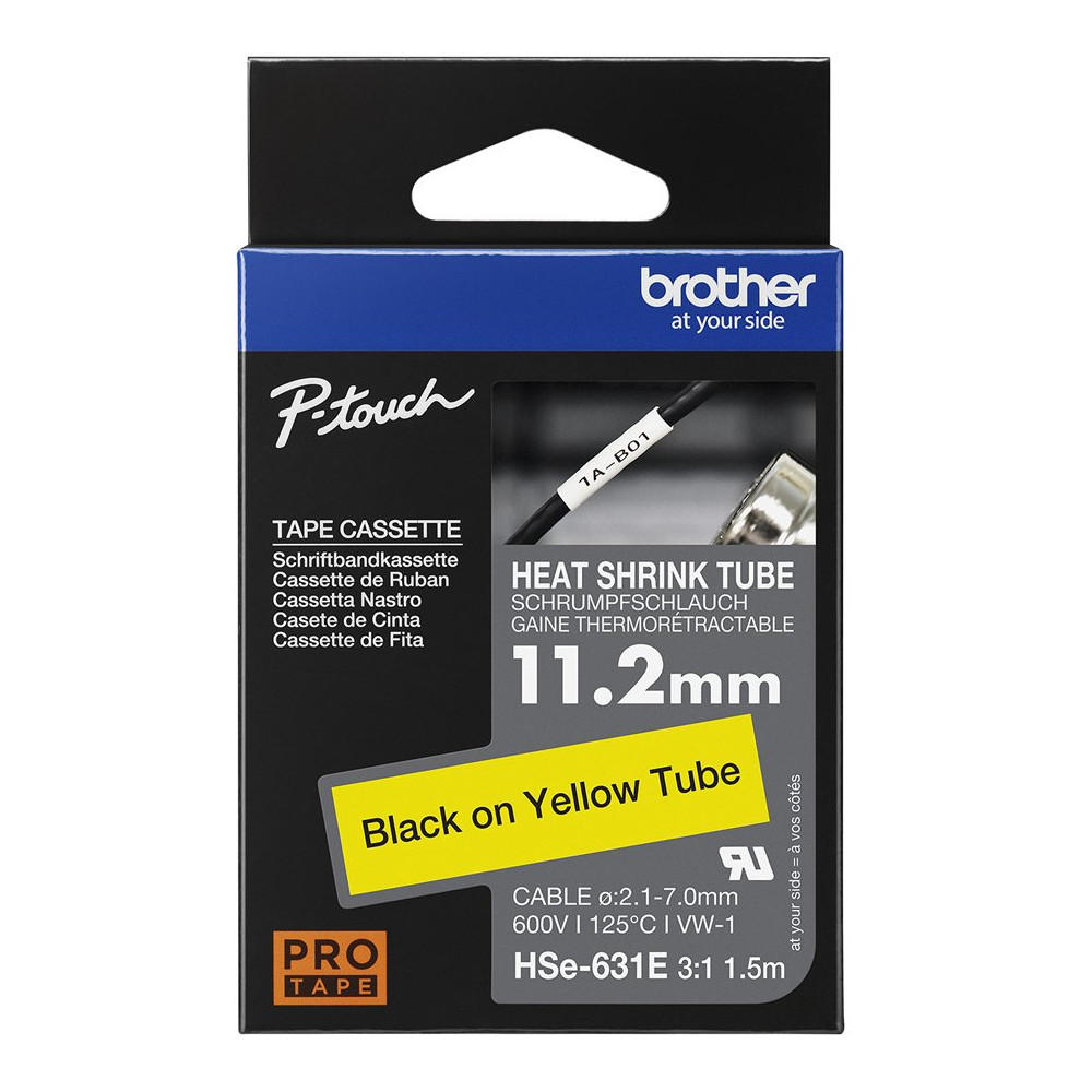 Brother HSE-631E nastro per etichettatrice Brother HSE-631E nastro per etichettatrice