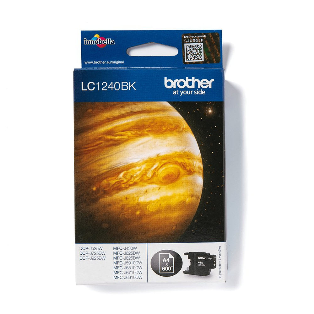 Brother LC1240BK cartuccia d'inchiostro 1 pz Originale Nero Brother LC1240BK cartuccia d'inchiostro 1 pz Originale Nero
