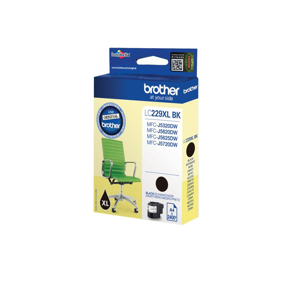 Brother LC229XLBK cartuccia d'inchiostro 1 pz Originale Nero Brother LC229XLBK cartuccia d'inchiostro 1 pz Originale Nero