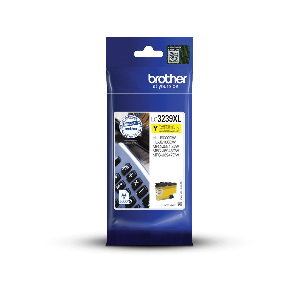 Brother LC-3239XLY cartuccia d'inchiostro 1 pz Originale Resa elevata (XL) Giallo Brother LC-3239XLY cartuccia d'inchiostro 1 pz Originale Resa elevata (XL) Giallo