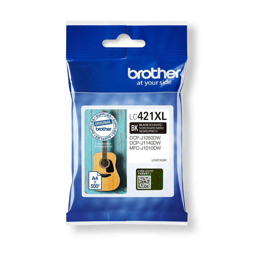 Brother LC421XLBK cartuccia d'inchiostro 1 pz Originale Nero Brother LC421XLBK cartuccia d'inchiostro 1 pz Originale Nero