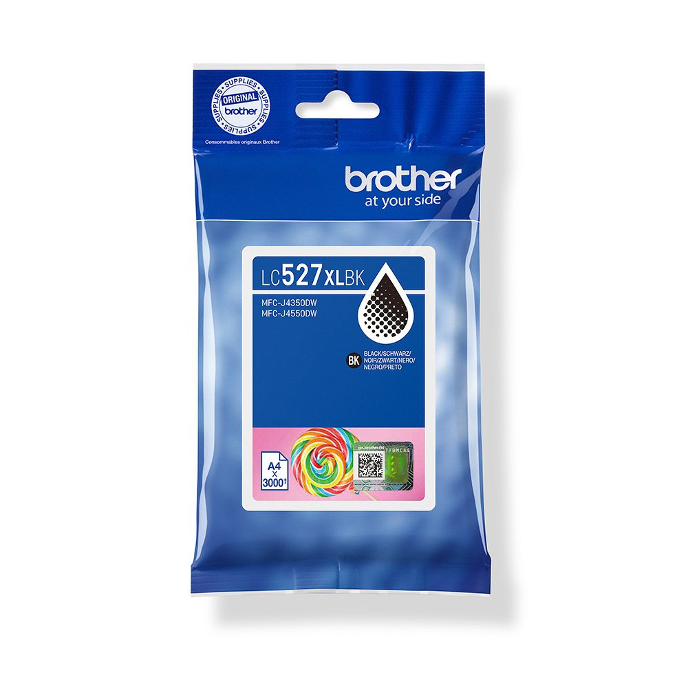 Brother LC527XLBK cartuccia d'inchiostro 1 pz Originale Resa elevata (XL) Nero Brother LC527XLBK cartuccia d'inchiostro 1 pz Originale Resa elevata (XL) Nero