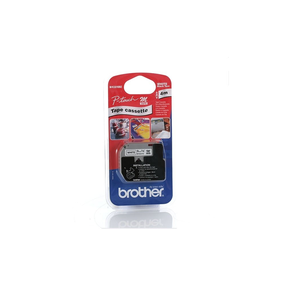 Brother MK221SBZ Labelling Tape (9mm) nastro per etichettatrice M Brother MK221SBZ Labelling Tape (9mm) nastro per etichettatrice M