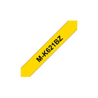 Brother M-K621B nastro per etichettatrice Nero su giallo