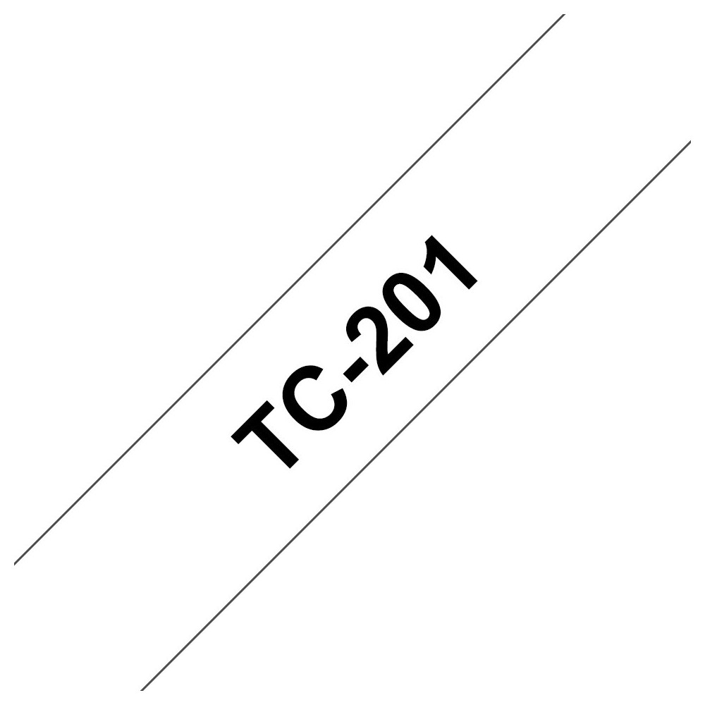 Brother TC-201 nastro per etichettatrice Nero su bianco Brother TC-201 nastro per etichettatrice Nero su bianco