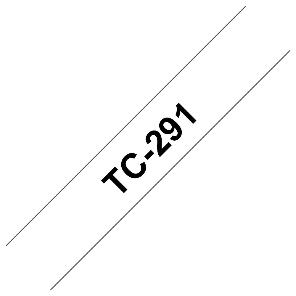 Brother TC-291 nastro per etichettatrice Nero su bianco Brother TC-291 nastro per etichettatrice Nero su bianco