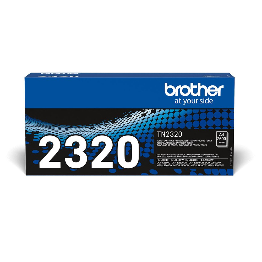 Brother TN-2320 cartuccia toner 1 pz Originale Nero Brother TN-2320 cartuccia toner 1 pz Originale Nero