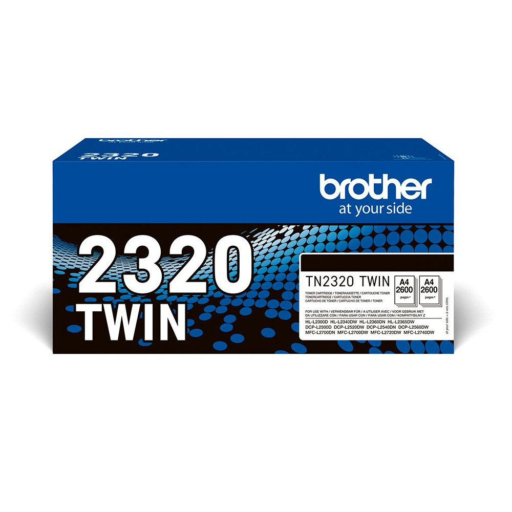 Brother TN-2320TWIN cartuccia toner 1 pz Originale Nero Brother TN-2320TWIN cartuccia toner 1 pz Originale Nero