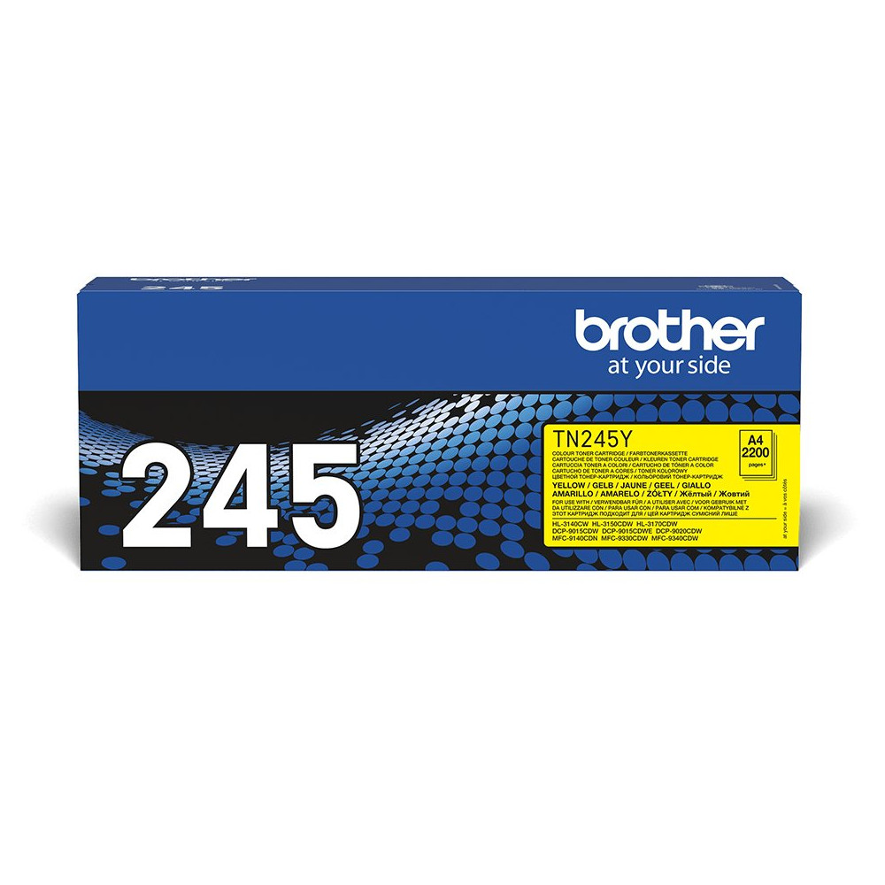 Brother TN-245Y cartuccia toner 1 pz Originale Giallo Brother TN-245Y cartuccia toner 1 pz Originale Giallo