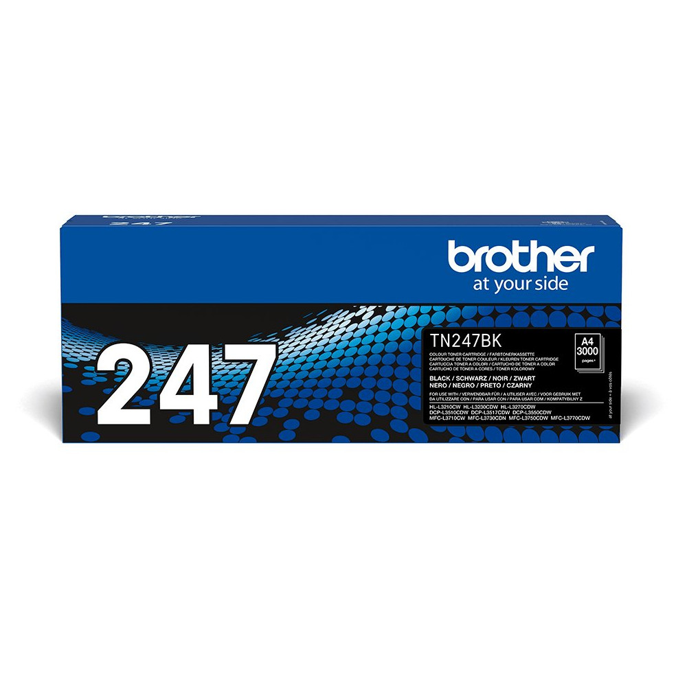 Brother TN-247BK cartuccia toner 1 pz Originale Nero Brother TN-247BK cartuccia toner 1 pz Originale Nero
