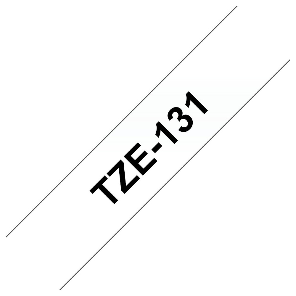Brother TZE-131 nastro per etichettatrice Nero trasparente Brother TZE-131 nastro per etichettatrice Nero trasparente