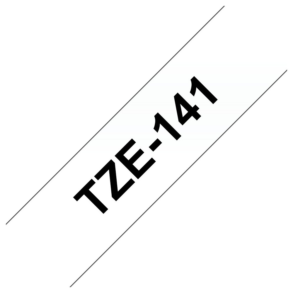 Brother TZE-141 nastro per etichettatrice Nero trasparente Brother TZE-141 nastro per etichettatrice Nero trasparente