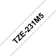 Brother TZE-231M5 nastro per etichettatrice Nero su bianco