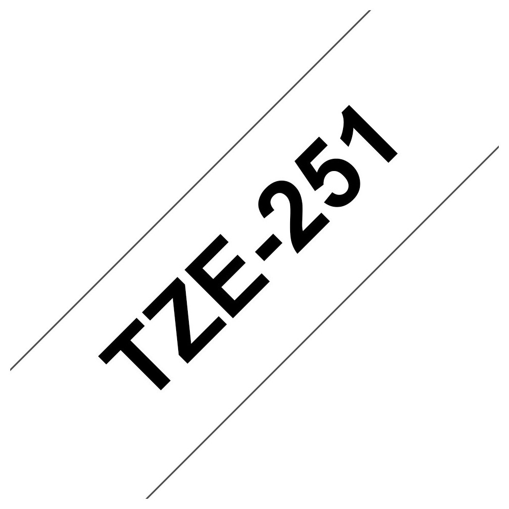 Brother TZE-251 nastro per etichettatrice Nero su bianco Brother TZE-251 nastro per etichettatrice Nero su bianco