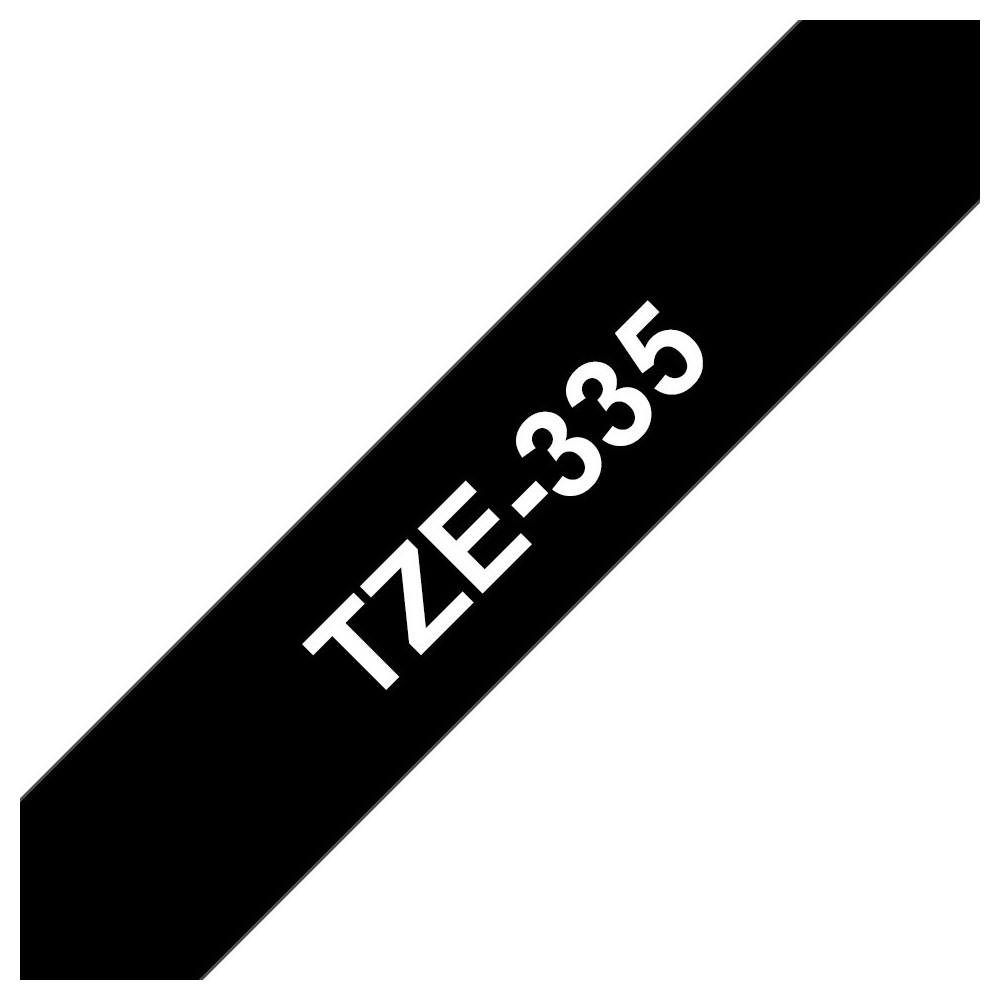 Brother TZE-335 nastro per etichettatrice Bianco su nero TZ Brother TZE-335 nastro per etichettatrice Bianco su nero TZ