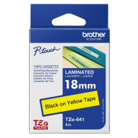 Brother TZE-641 nastro per etichettatrice Nero su giallo