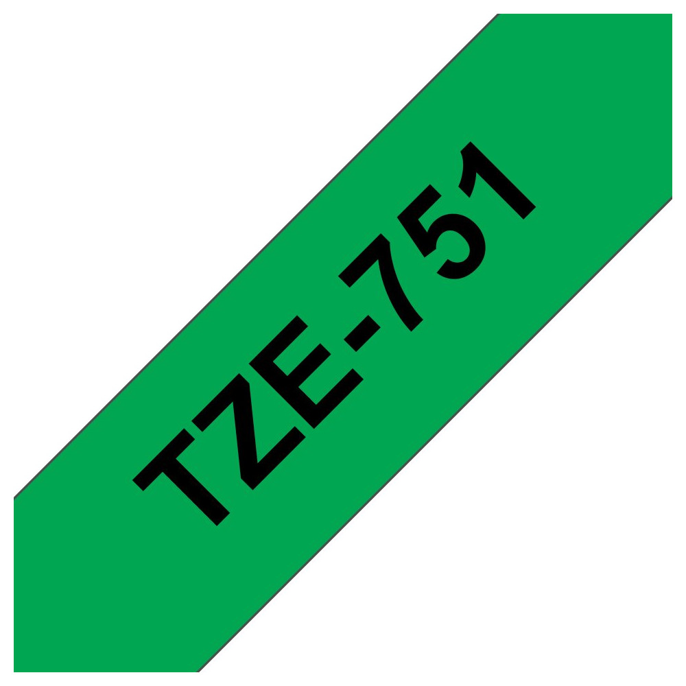 Brother TZE-751 nastro per etichettatrice Nero su verde Brother TZE-751 nastro per etichettatrice Nero su verde