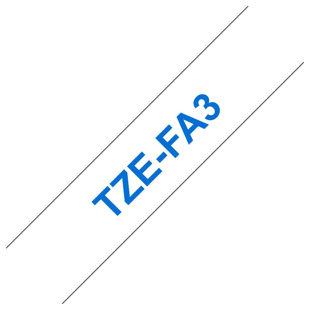 Brother TZE-FA3 nastro per etichettatrice Blu su bianco Brother TZE-FA3 nastro per etichettatrice Blu su bianco