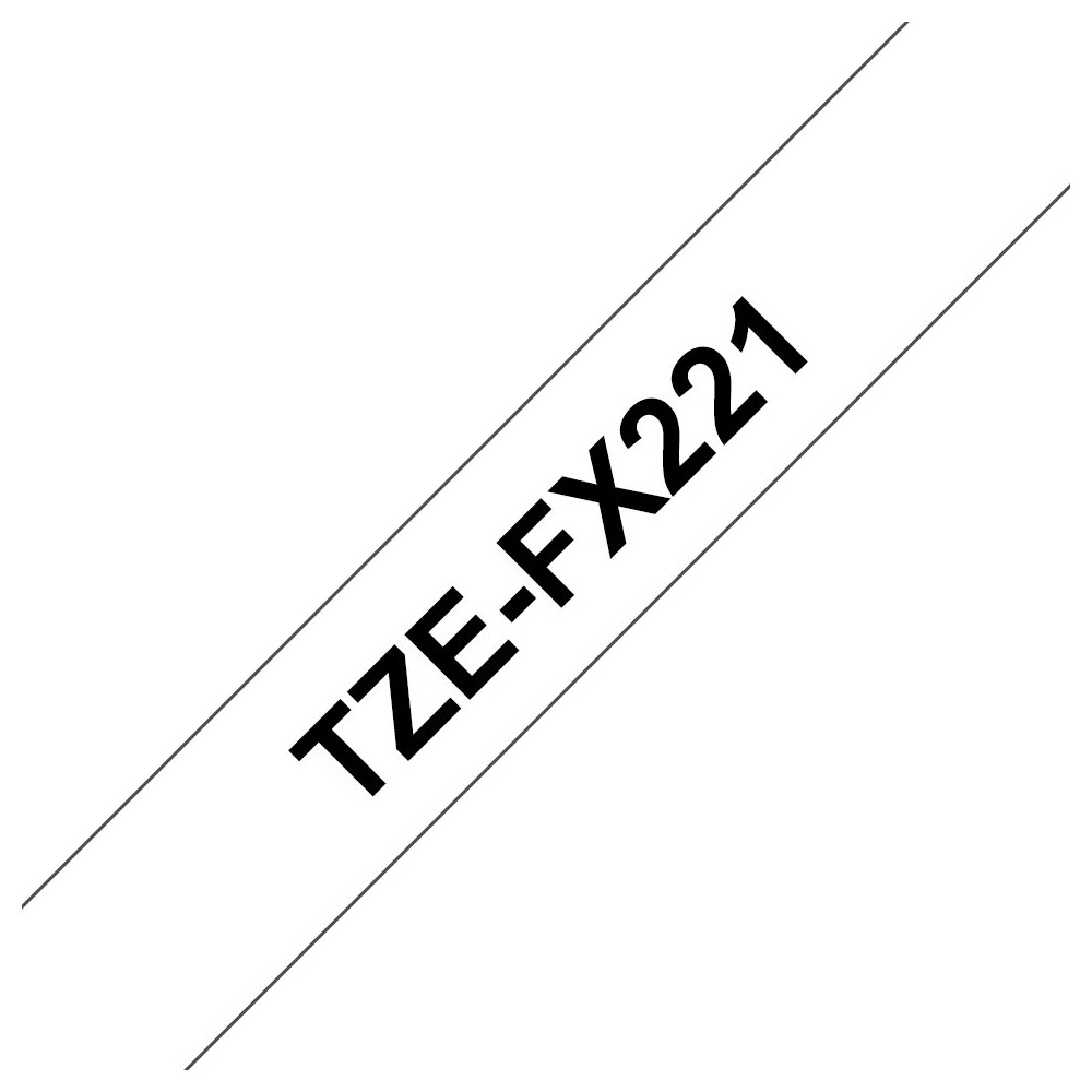 Brother TZE-FX221 nastro per etichettatrice Nero su bianco Brother TZE-FX221 nastro per etichettatrice Nero su bianco