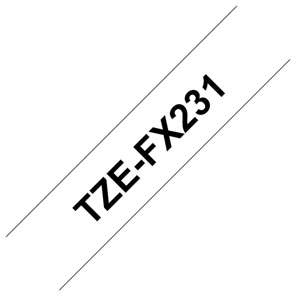 Brother TZE-FX231 nastro per etichettatrice Nero su bianco TZ Brother TZE-FX231 nastro per etichettatrice Nero su bianco TZ