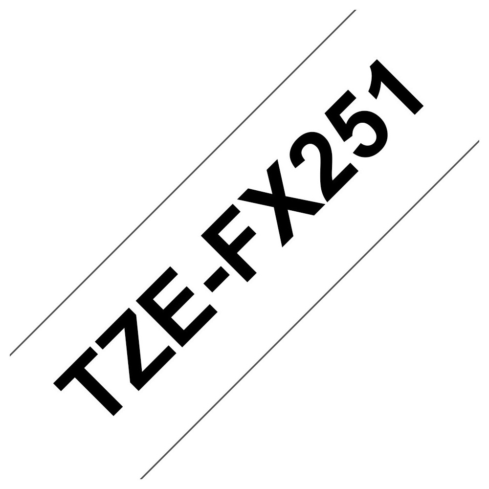 Brother TZE-FX251 nastro per etichettatrice Nero su bianco Brother TZE-FX251 nastro per etichettatrice Nero su bianco