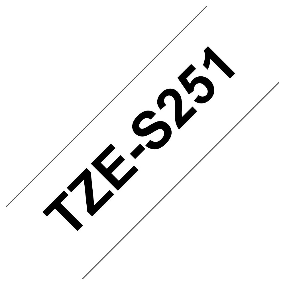 Brother TZE-S251 nastro per etichettatrice Nero su bianco TZ Brother TZE-S251 nastro per etichettatrice Nero su bianco TZ
