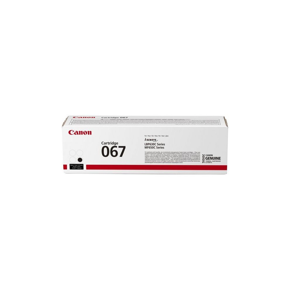 Canon 067 cartuccia toner 1 pz Originale Nero Canon 067 cartuccia toner 1 pz Originale Nero