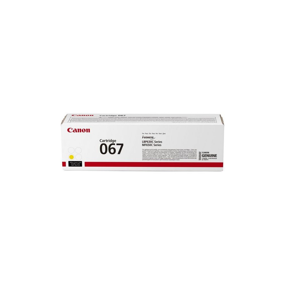 Canon 067 cartuccia toner 1 pz Originale Giallo Canon 067 cartuccia toner 1 pz Originale Giallo