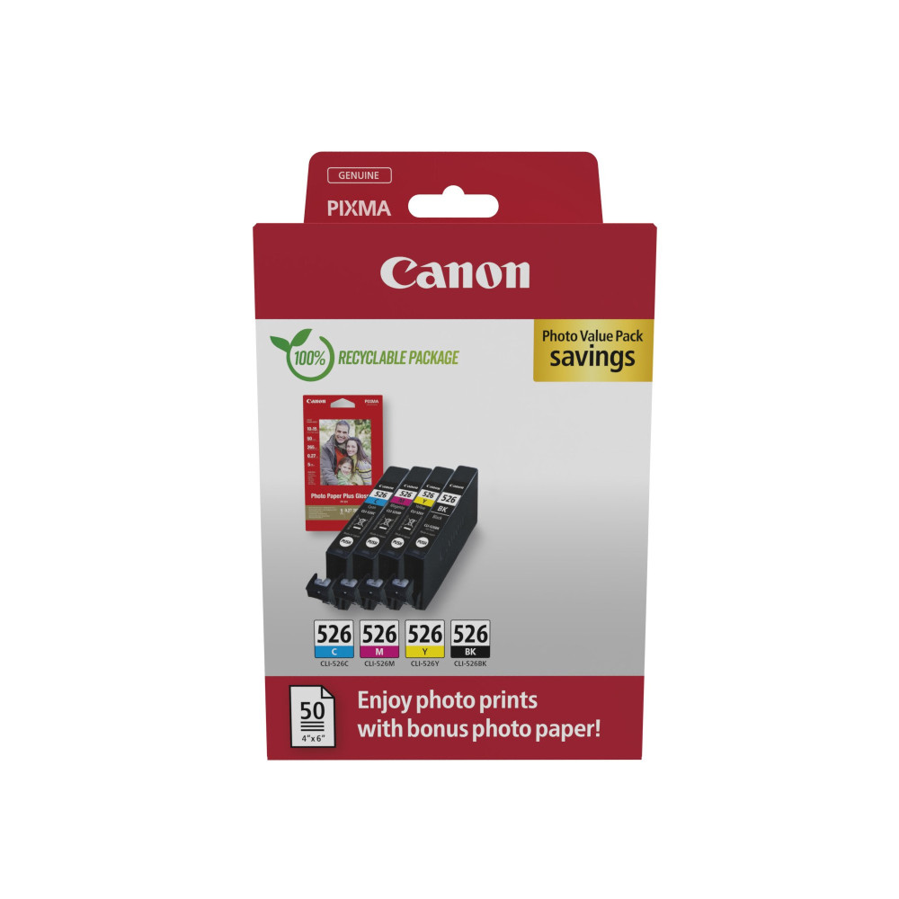 Canon 4540B019 cartuccia d'inchiostro 4 pz Originale Nero, Ciano, Magenta, Giallo Canon 4540B019 cartuccia d'inchiostro 4 pz Originale Nero, Ciano, Magenta, Giallo