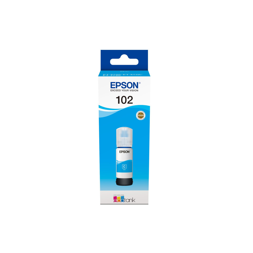 Epson 102 EcoTank Cyan ink bottle Epson 102 EcoTank Cyan ink bottle